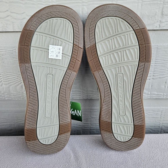 Skechers Silva Falco Thong Flip Flop Sandal Men 12 Brown Relaxed Fit Vegan - Picture 9 of 11